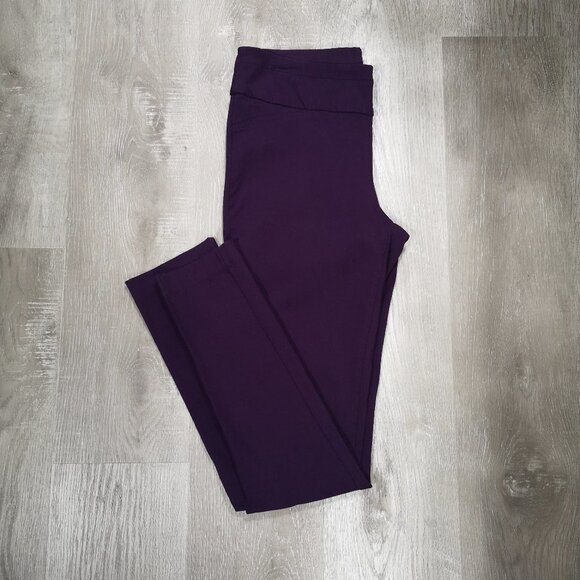 Ricki's Ladies Pull On Style Purple Slim Leg Size Large Pants - Picture 4 of 12